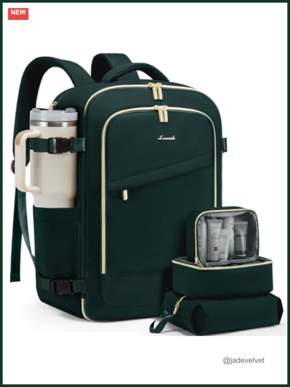 40L Travel Backpack for Women Carry On Laptop Bag TSA Approved Waterproof